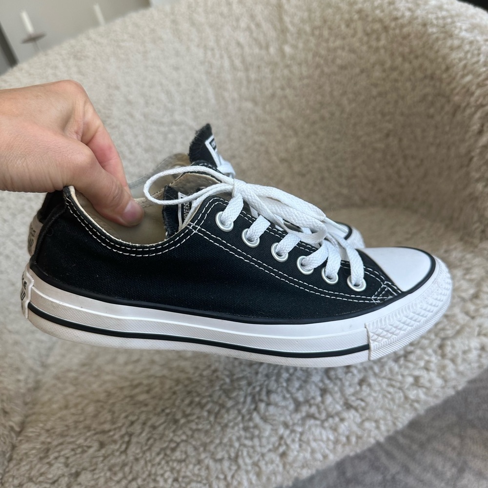 Converse Black and White Low Top Sneakers
